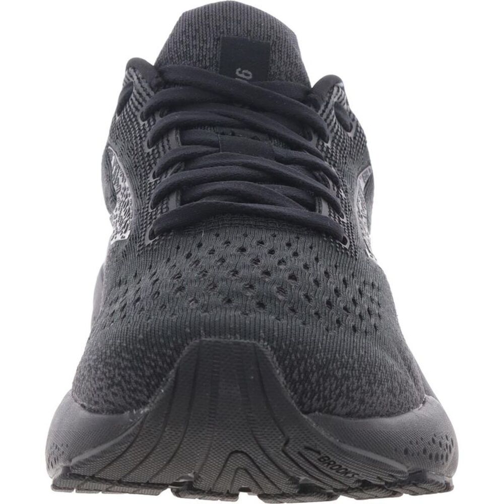Brooks Womens Ghost 16 Black Lace-Up Casual And Fashion Sneakers New - Picture 2 of 3